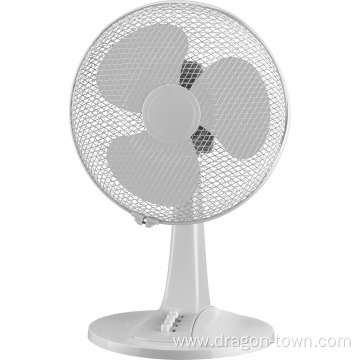 Silent cycle design 12 inch white deck fan